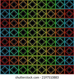 Vector line flowers square for footage background wallpaper and seamless artwork illustration texture of vector graphic design isolated flat trendy design for fabric cotton beautiful pattern colorful 