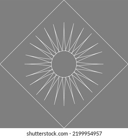 Cuadrado de flores de línea vectorial para el fondo del material de archivo papel pintado y ilustración de la inopresión textura del diseño gráfico de arte diseño aislado de moda plana para el tejido algodón hermoso patrón colorido