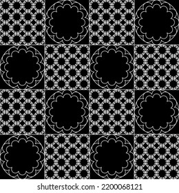 Vector line flowers square for footage background wallpaper and seamless artwork illustration texture of art graphic design isolated flat trendy design for fabric cotton beautiful pattern colorful