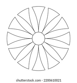 Cuadrado de flores de línea vectorial para el fondo del material de archivo papel pintado y ilustración de la inopresión textura del diseño gráfico de arte diseño aislado de moda plana para el tejido algodón hermoso patrón colorido
