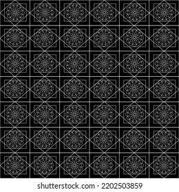 Vector line flowers square for footage background wallpaper and seamless artwork illustration texture of art graphic design isolated flat trendy design for fabric cotton beautiful pattern colorful