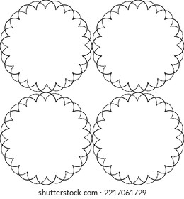 Cuadrado de flores de línea vectorial para el fondo del material de archivo papel pintado y ilustración de la inopresión textura del diseño gráfico de arte diseño aislado de moda plana para el tejido algodón hermoso patrón colorido

