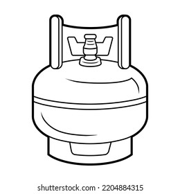 vector line forming LPG tube