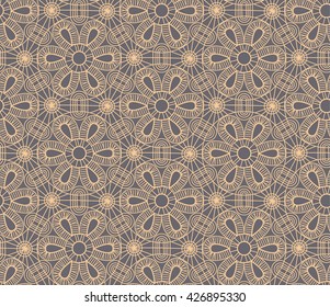 vector line geometry style seamless pattern. vector illustration of lace fabric. elegant luxury background