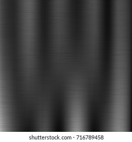 Vector Line Grunge Background. Abstract Black Metal Texture.