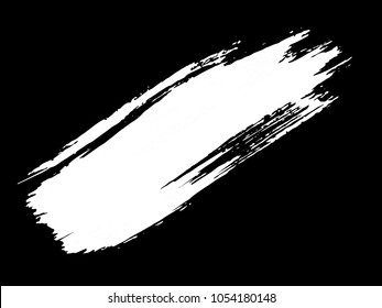 Vector line, grunge brush strokes ink paint isolated on white background   
