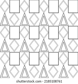 Plazas de flores de corazón de línea vectorial para fondo de fondo de fondo y ilustración de arte sin fisuras textura de diseño gráfico vectorial aislado diseño de moda plana para el Día de San Valentín hermoso patrón colorido