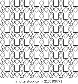 Vector line heart flowers square for background wallpaper and seamless artwork illustration texture of vector graphic design isolated flat trendy design for Valentine’s Day beautiful pattern colorful