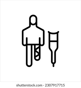 Icono de línea de vector para poder