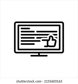 Vector line icon for absolutely