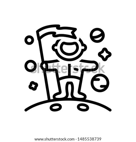 Vector line icon for accomplish