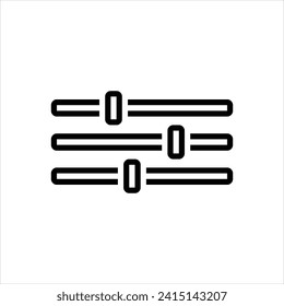 Vector line icon for adjustment