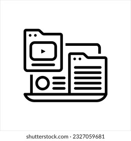 Vector line icon for affiliate