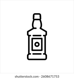 Vector line icon for alcohol