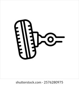 Vector line icon for aliment wheel