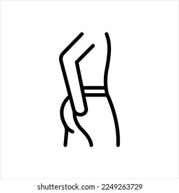 Icono de línea del vector para el anal