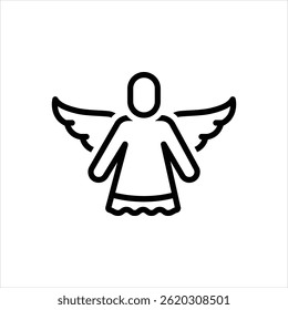 Ícone de linha de vetor para anjo
