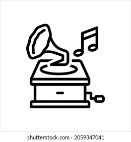 Icono de línea de vector para antigüedades
