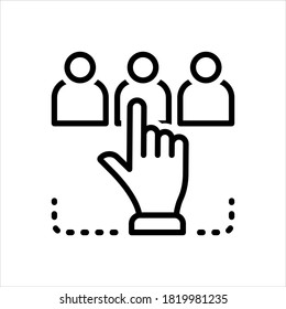 Vector line icon for any