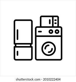 Icono de línea de vector para el dispositivo