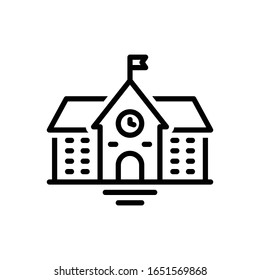Vector line icon for architecture