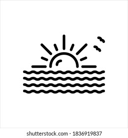 Vector line icon for arise