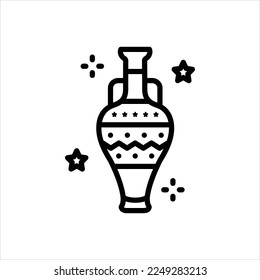 Vector line icon for artistic