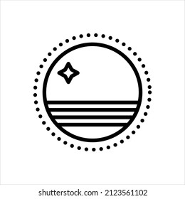Icono de línea de vector para aruba
