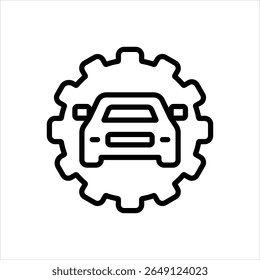 Icono de línea de Vector para elemento automático