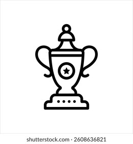 Vector line icon for award