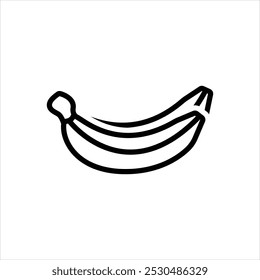 Icono de línea de Vector para plátano