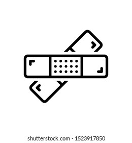 Vector line icon for bandage