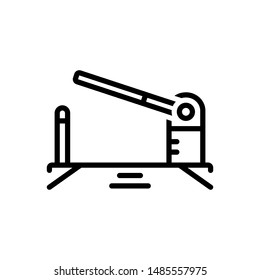 Vector line icon for barrier