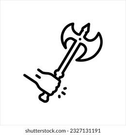 Icono de línea de vector para la batalla