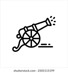 Vector line icon for battle