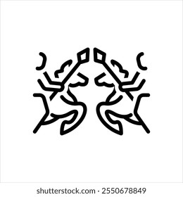 Icono de línea de Vector para la batalla