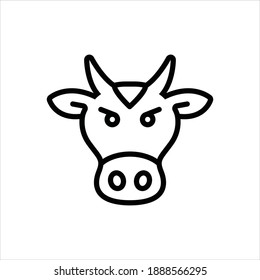 Vector line icon for beast
