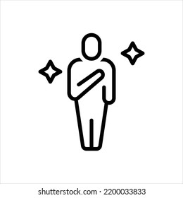 vector line icon for believes
