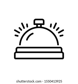 Vector line icon for bell
