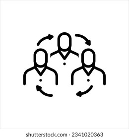 Vector line icon for belong