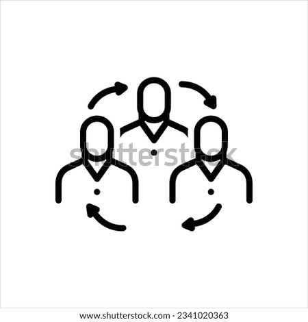 Vector line icon for belong