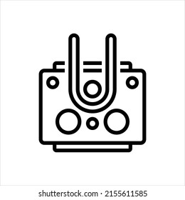 Vector line icon for bent