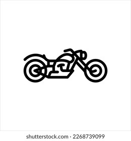 Vector line icon for bike