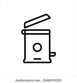 Ícone de linha de vetor para compartimento