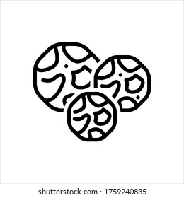 Vektorliniensymbol für schwarze Pfeffer