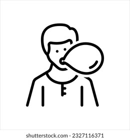 Icono de línea de vector para golpe