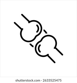Ícone de linha de vetor para bones