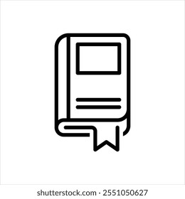 Vector line icon for bookmarks