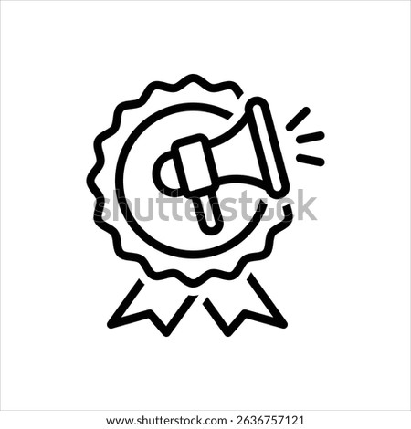 Vector line icon for brand visibility