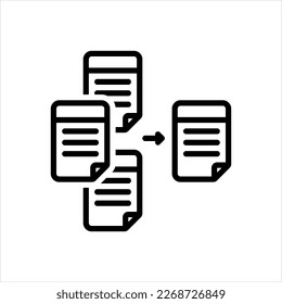 Icono de línea de vector para una breve